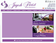 Tablet Screenshot of jayeshflorist.com